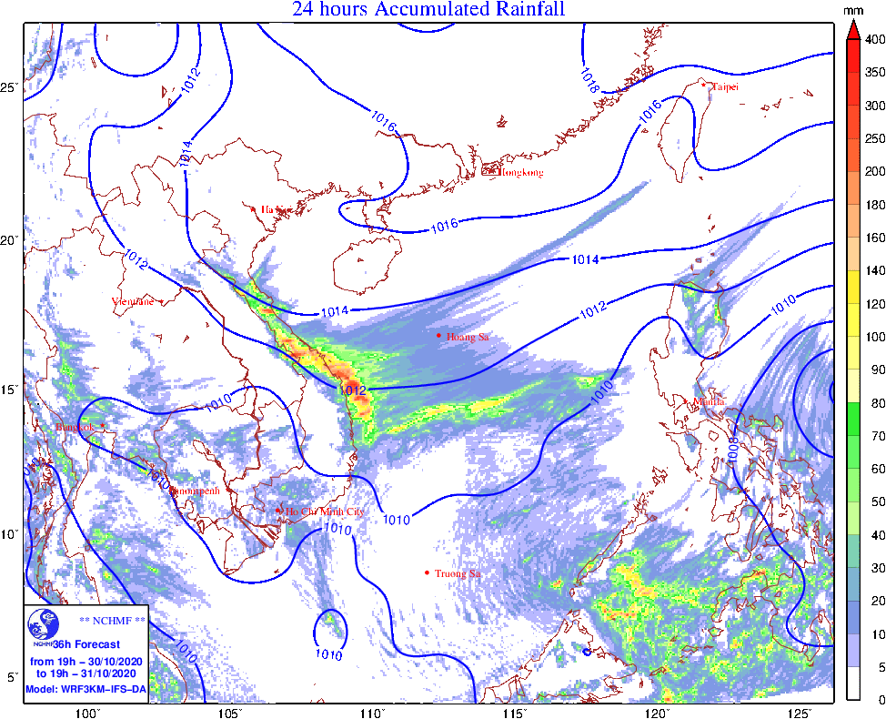 Mưa lớn diện rộng ở Bắc và Trung Trung Bộ, biển Đông sắp đón bão