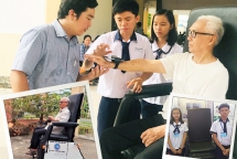 Học sinh chế tạo xe lăn cho người già, khuyết tật đoạt giải đặc biệt