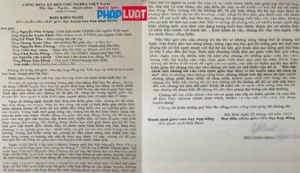 ha noi dung thi tuyen tuyen dung dac cach giao vien co hop dong tu 2015