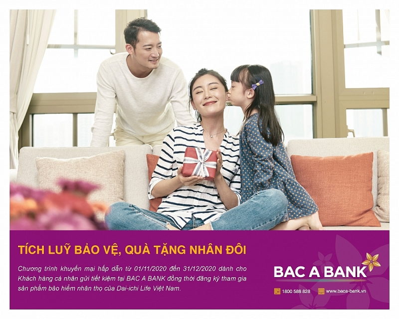 Tích luỹ bảo vệ, Quà tặng nhân đôi cùng BAC A BANK