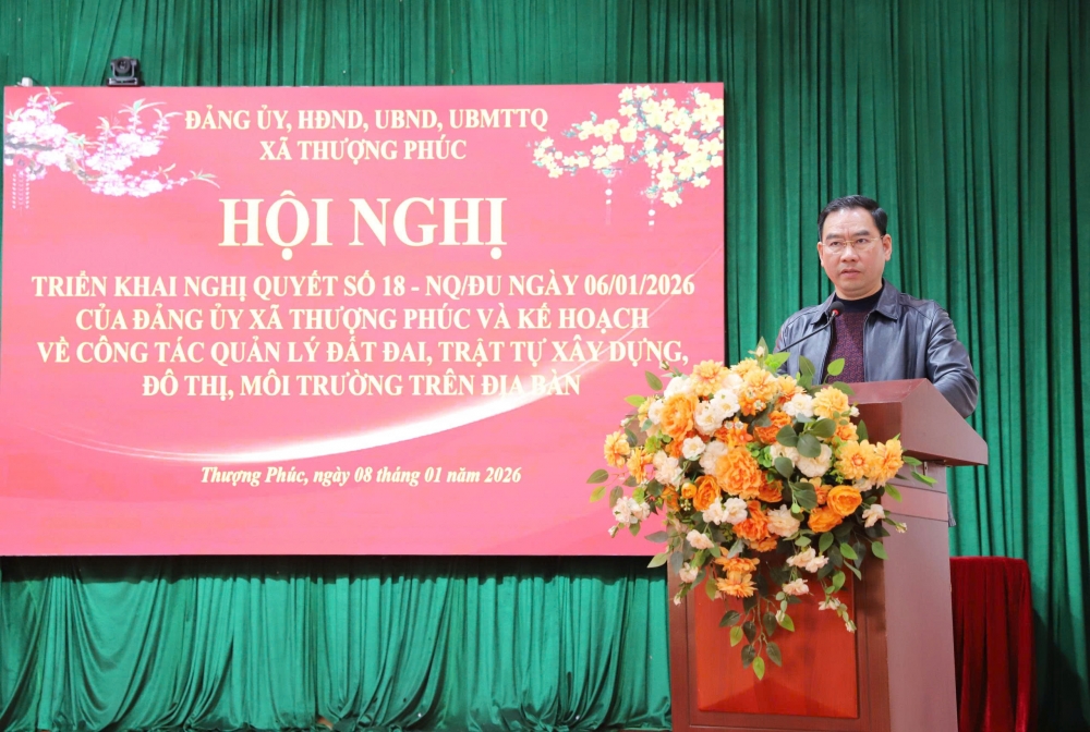 Đảng ủy xã Thượng Phúc quyết liệt chỉ đạo xử lý vi phạm đất đai, xây dựng