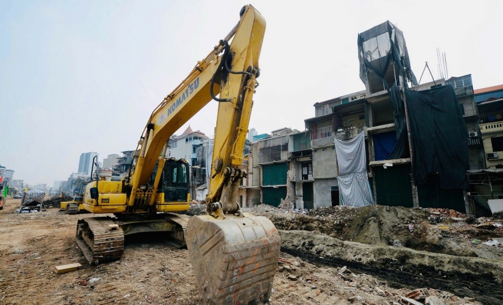 Toàn cảnh đường Vành đai 1 đoạn Hoàng Cầu – Voi Phục ngày thông tuyến kỹ thuật