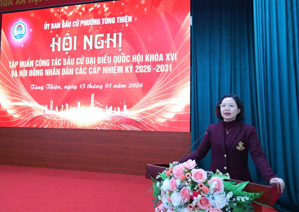 Phường Tùng Thiện sẵn sàng cho ngày bầu cử