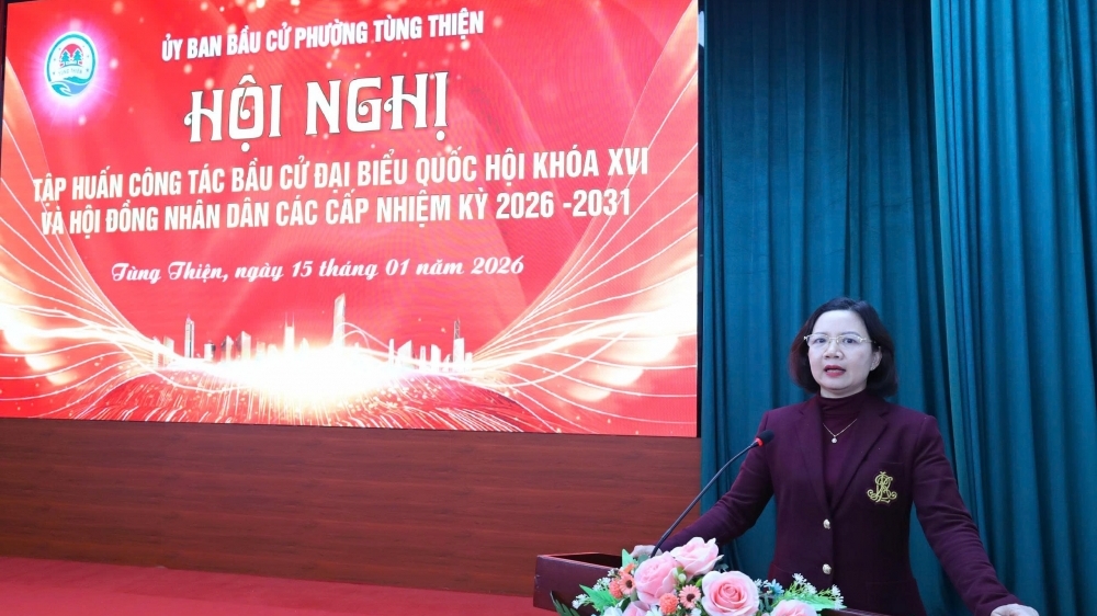 Phường Tùng Thiện sẵn sàng cho ngày bầu cử