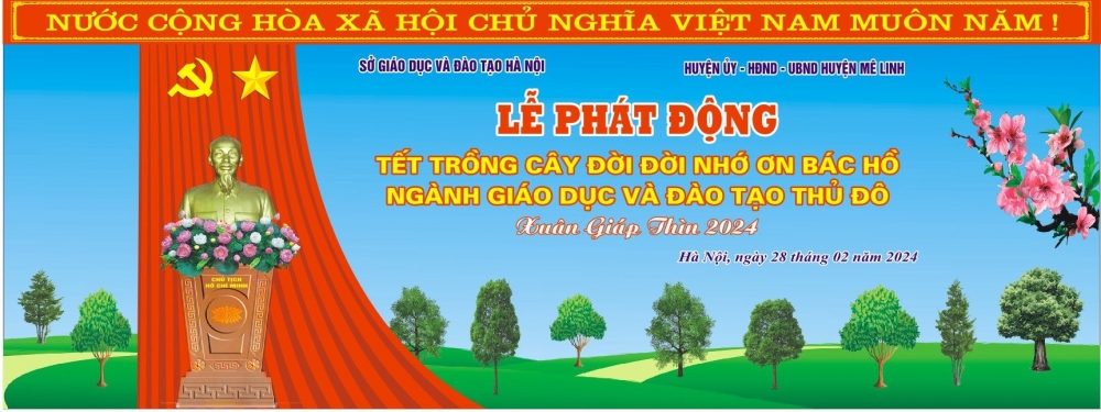 Giáo dục ý nghĩa Tết trồng cây cho học sinh huyện Mê Linh