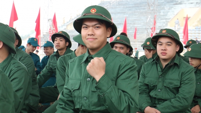 Những khoảng khắc ấn tượng trong lễ giao quân tại Sơn Tây