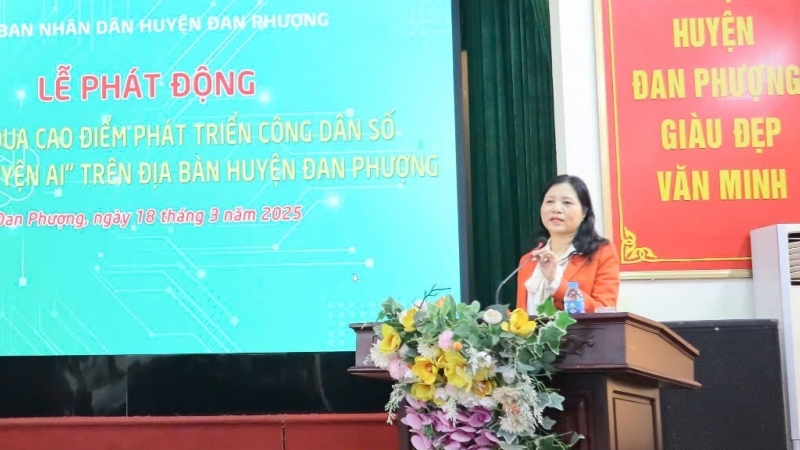 Huyện Đan Phượng tiên phong trong "Cuộc đua luyện AI"