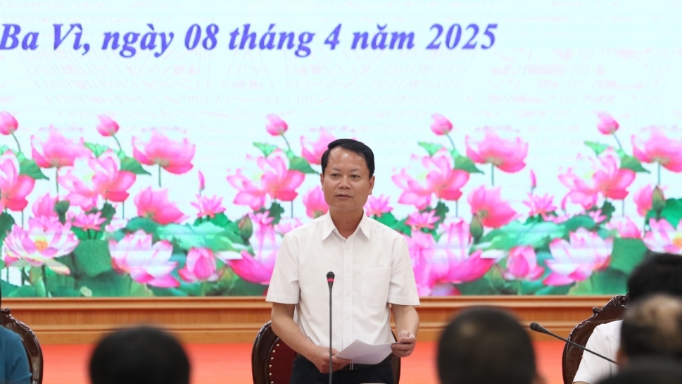 Huyện Ba Vì sử dụng flycam để quản lý đất đai, xây dựng