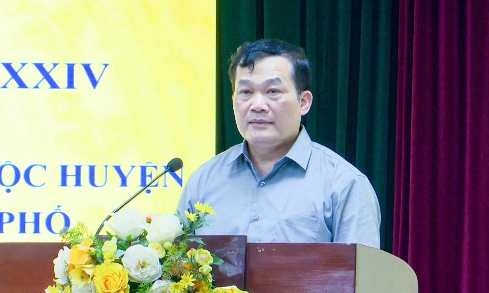 Chiều 18/4, Huyện ủy Thường Tín tổ chức Hội nghị lần thứ 34 Ban Chấp hành Đảng bộ huyện khóa XXIV (mở rộng), nhiệm kỳ 2020 - 2025.