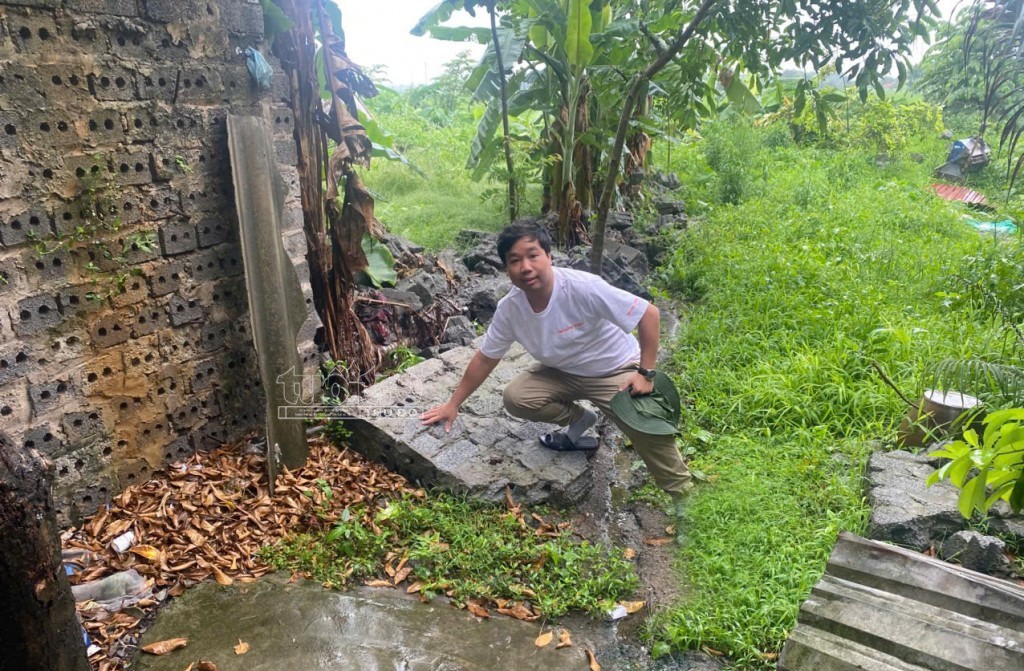 Hiện trạng vi phạm tại khu ao cá, thị trấn Phú Xuyên vào ngày 1/5