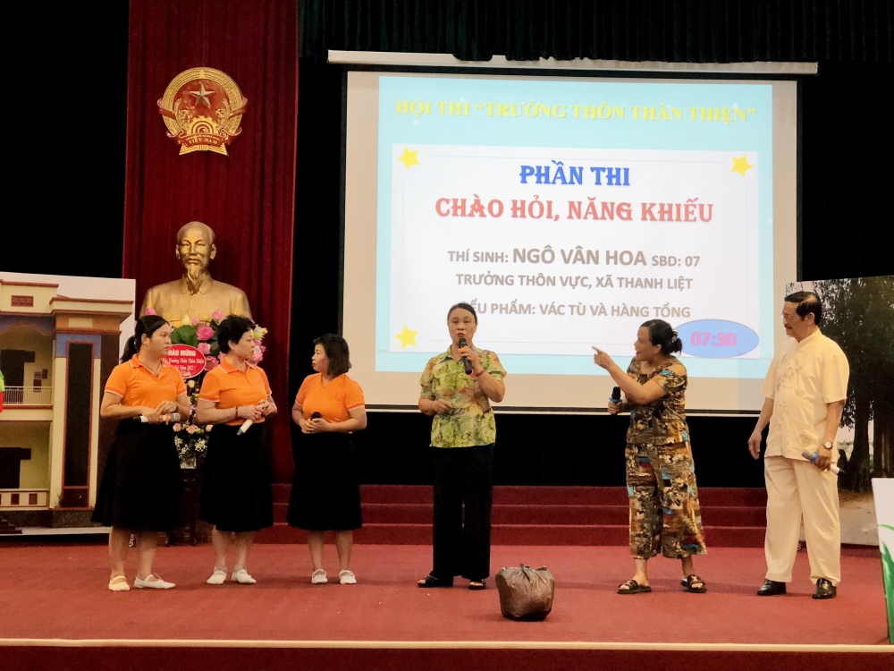 Sôi nổi Hội thi Trưởng thôn thân thiện huyện Thanh Trì năm 2022