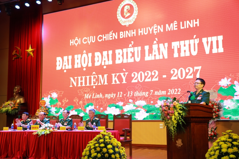 Đại hội đại biểu Hội Cựu chiến binh huyện Mê Linh lần thứ VII, nhiệm kỳ 2022- 2027