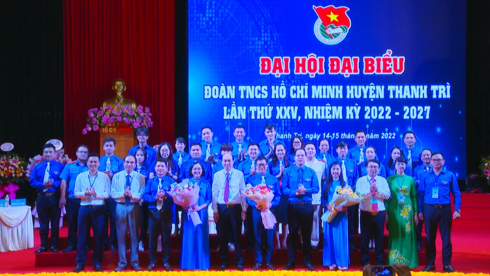 Ban chấp hành Huyện Đoàn Thanh Trì khóa XXV, nhiệm kỳ 2022-2027 ra mắt Đại hội