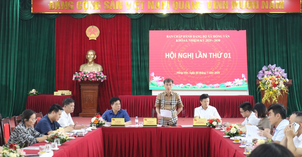 Xã Hồng Vân bắt tay ngay vào chuẩn bị tổ chức Đại hội Đảng