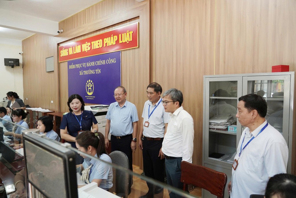 Xã Thường Tín được thành phố khen nhờ đẩy mạnh cải cách hành chính