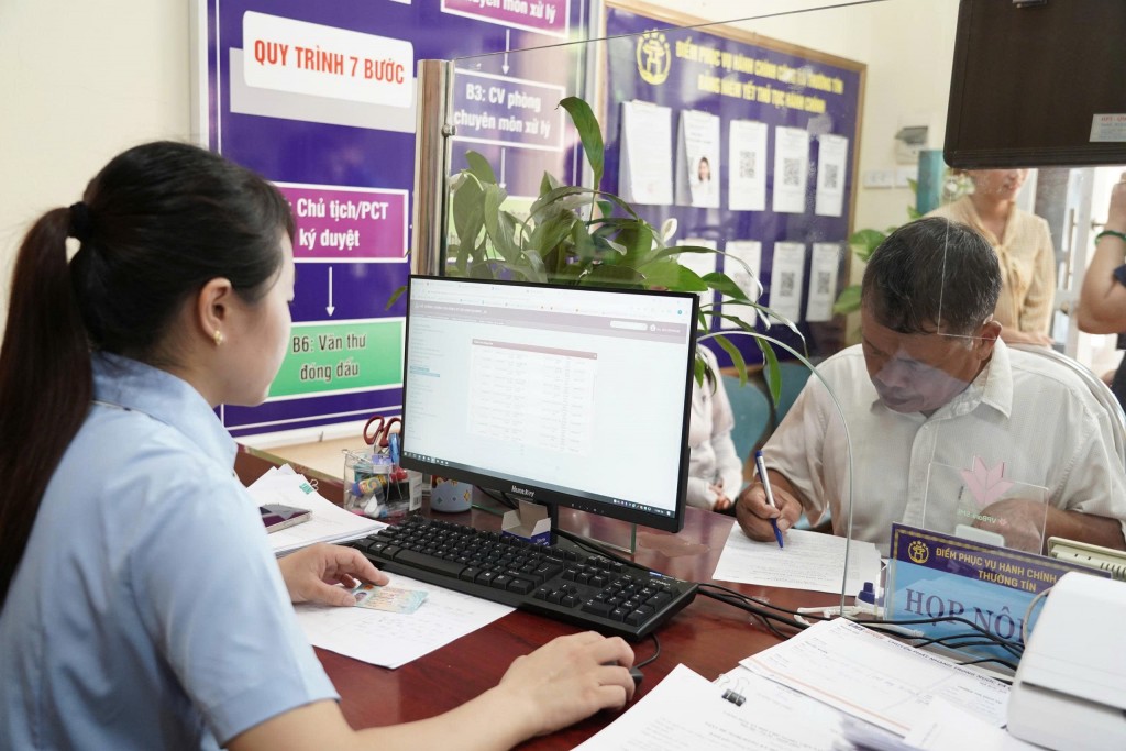 Xã Thường Tín được thành phố khen nhờ đẩy mạnh cải cách hành chính