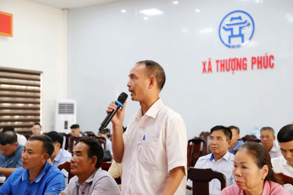 Xã Thượng Phúc (Hà Nội): Lấy ý kiến về xây dựng đường sắt Bắc-Nam