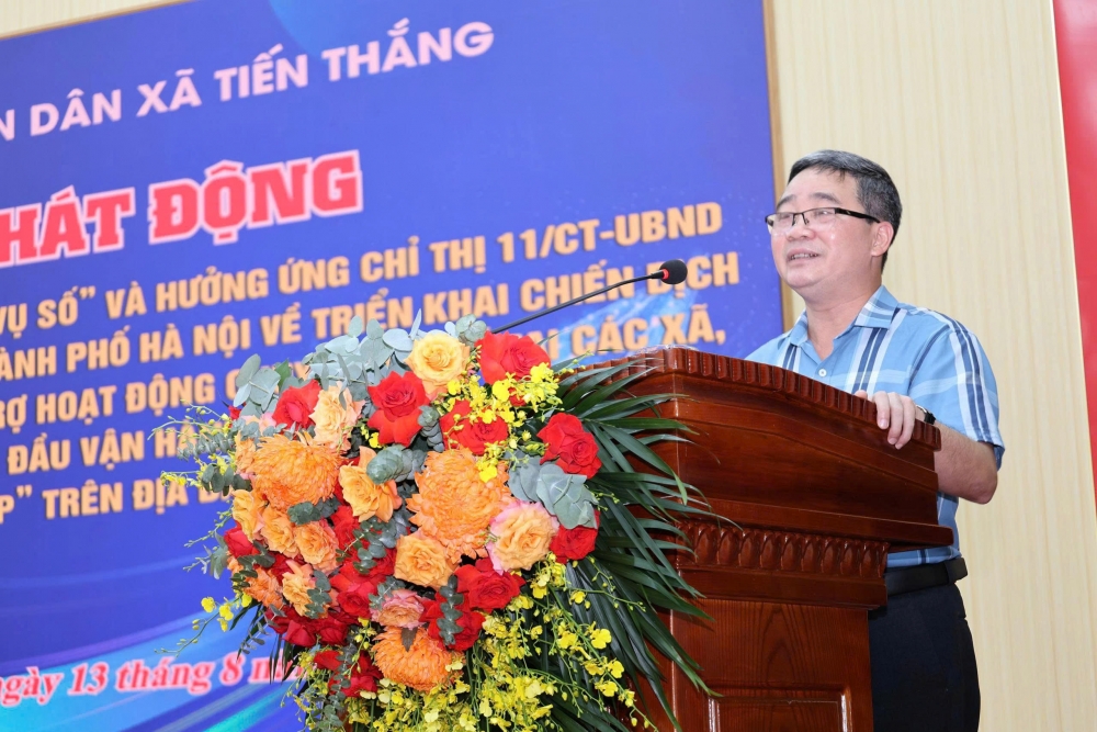 Xã Tiến Thắng phát động phong trào “Bình dân học vụ số”