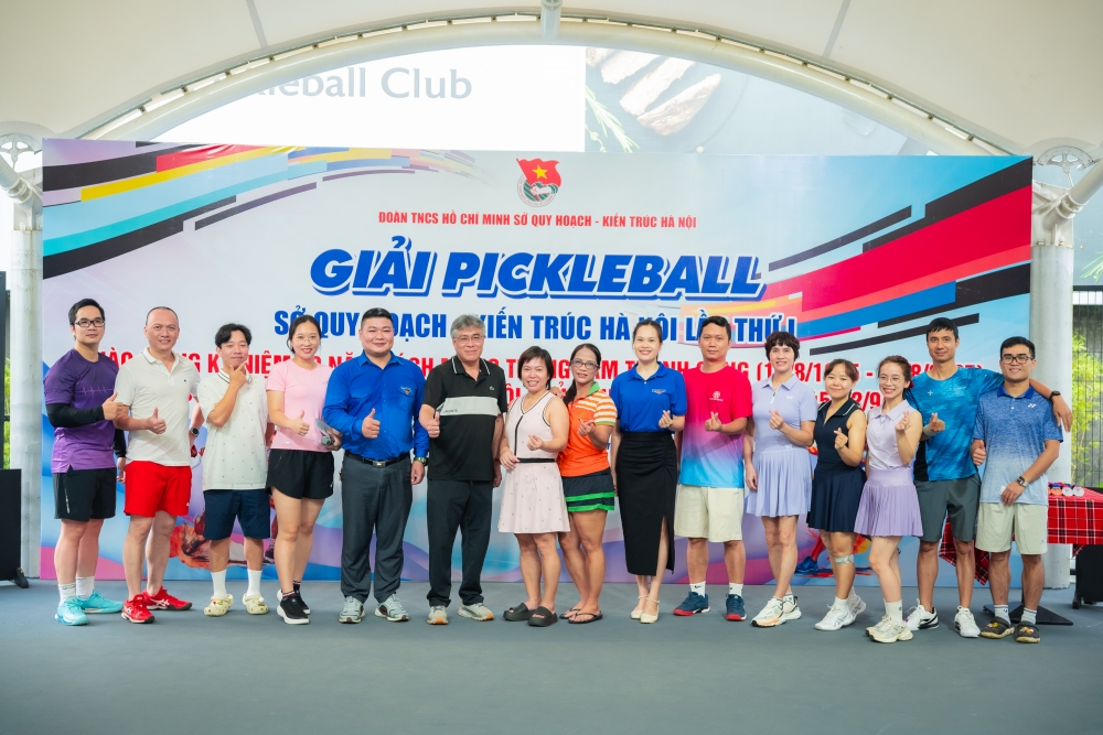 Sôi nổi Giải Pickleball Sở Quy hoạch – Kiến trúc Hà Nội lần thứ nhất