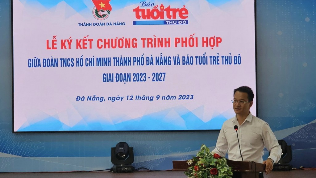 Thành đoàn Đà Nẵng và Báo Tuổi trẻ Thủ đô ký kết chương trình phối hợp