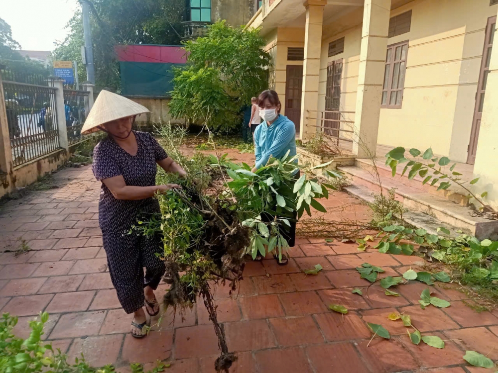 Sơn Tây tổng vệ sinh môi trường, khắc phục hậu quả bão số 3