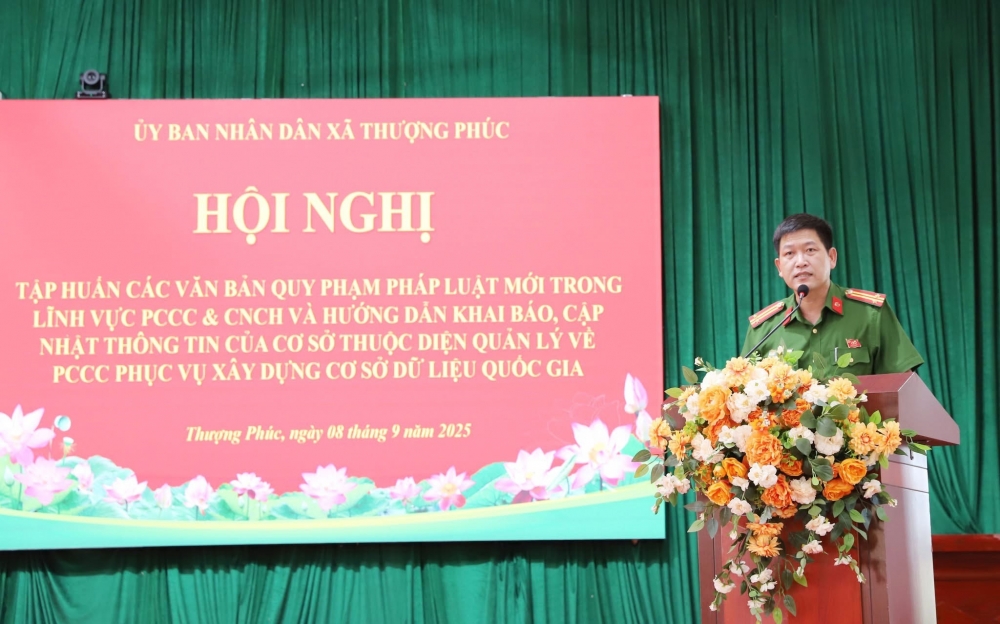 Xã Thượng Phúc tập huấn nâng cao ý thức chấp hành PCCC