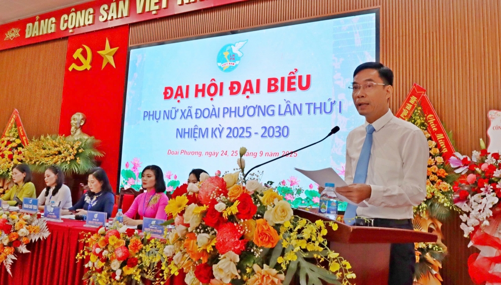 Đồng chí Lê Thị Chính làm Chủ tịch Hội LHPN xã Đoài Phương