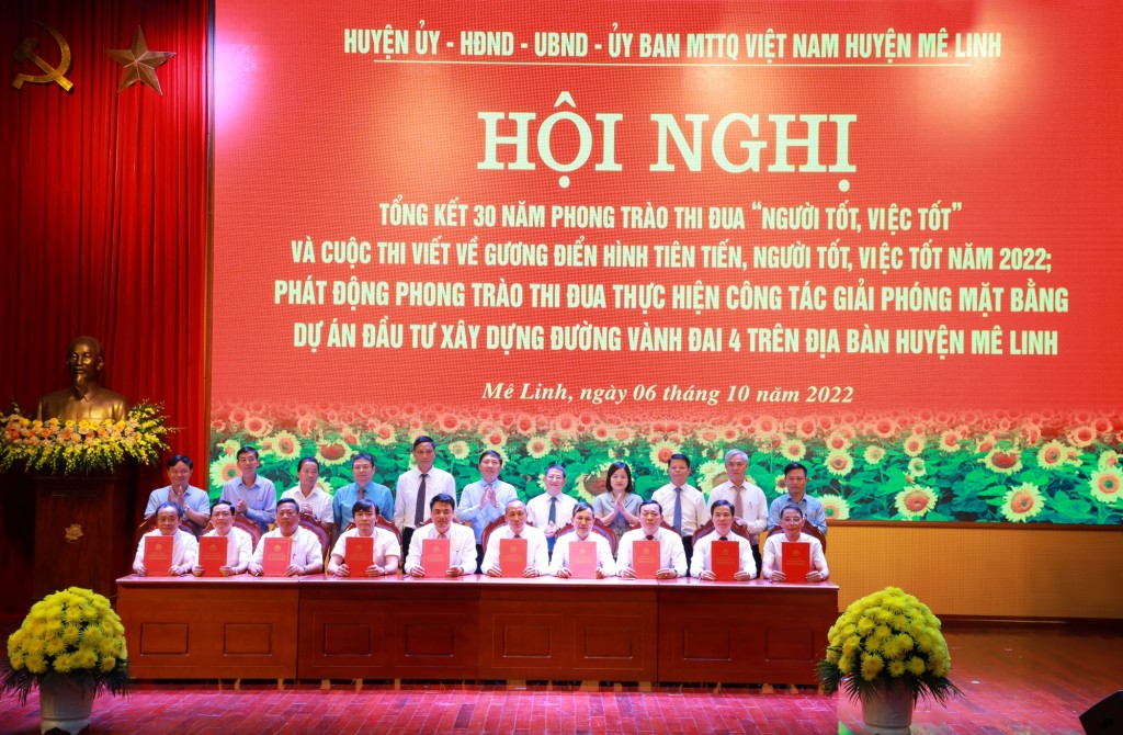 Huyện Mê Linh phát động phong trào thi đua giải phóng mặt bằng dự án Vành đai 4 - Vùng Thủ đô