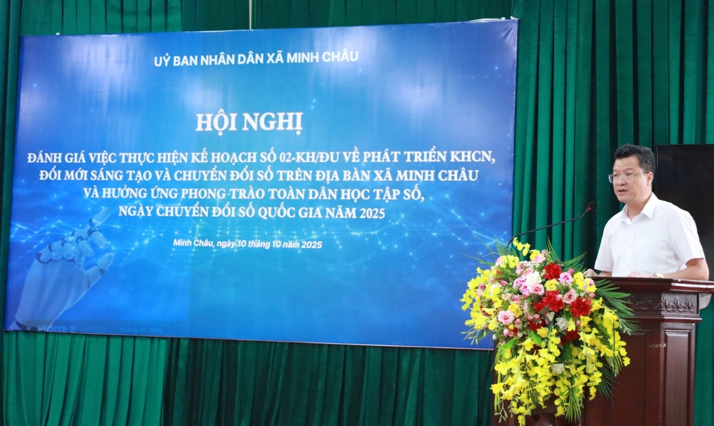 Xã Minh Châu quyết tâm lấy công nghệ làm động lực phát triển