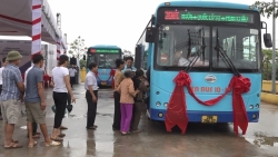 xa minh chau ho hoi khai truong tuyen xe buyt cong cong dau tien