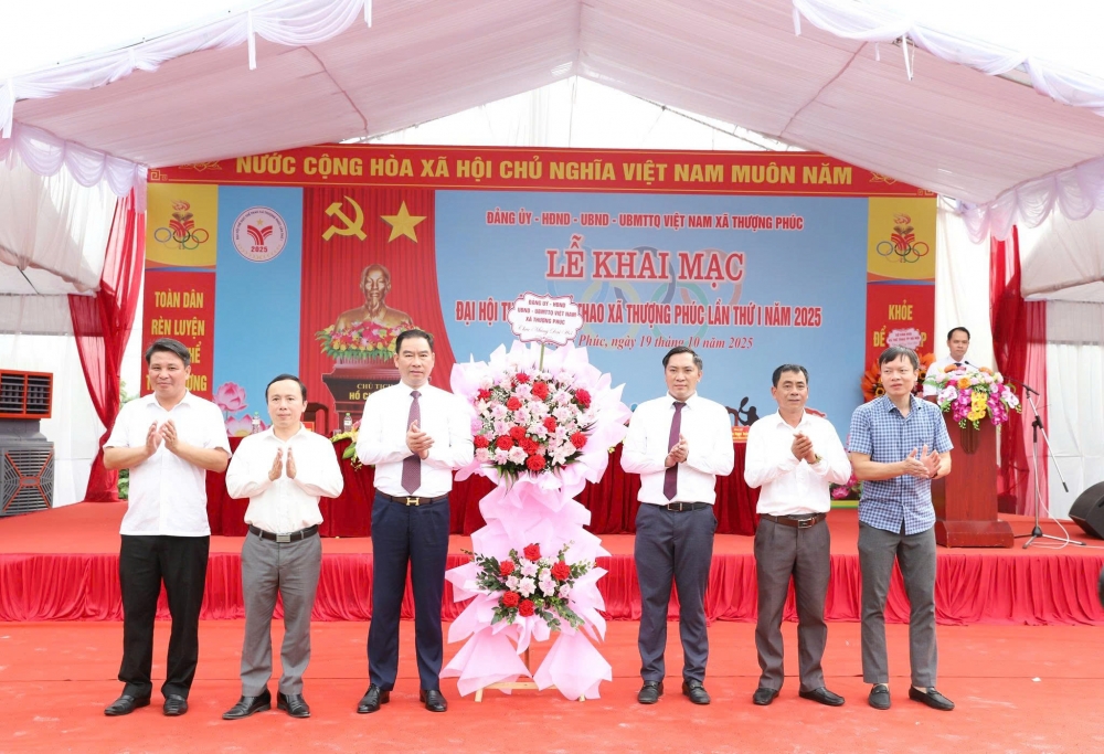 Sôi nổi Đại hội Thể dục thể thao xã Thượng Phúc lần thứ I