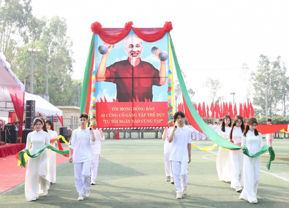 Sôi nổi Đại hội Thể dục thể thao xã Thượng Phúc lần thứ I