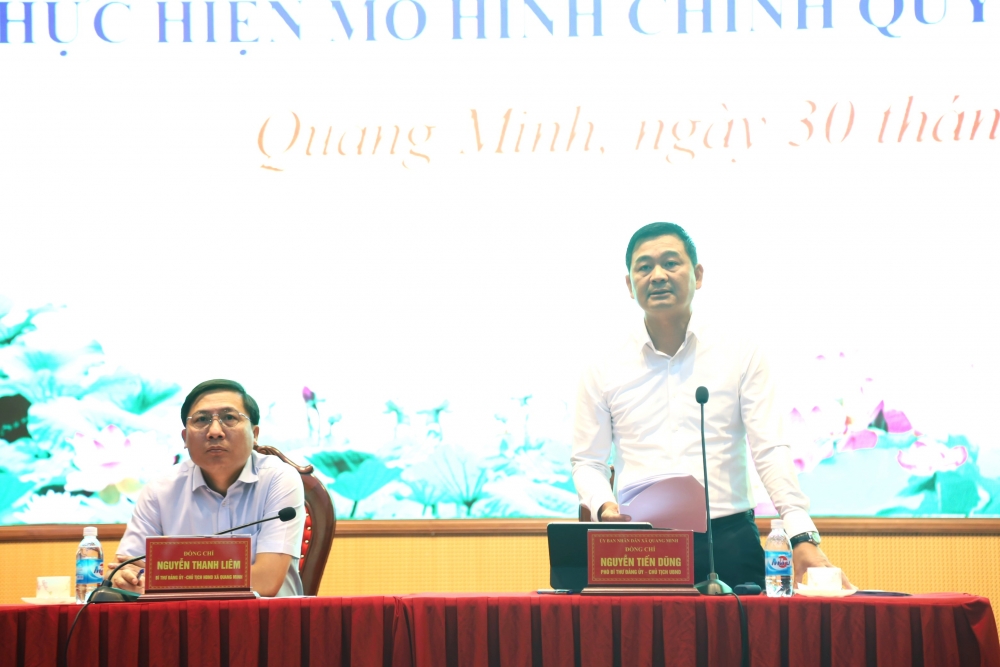 Cán bộ, Nhân dân xã Quang Minh cùng tìm kiếm giải pháp về chuyển đổi số