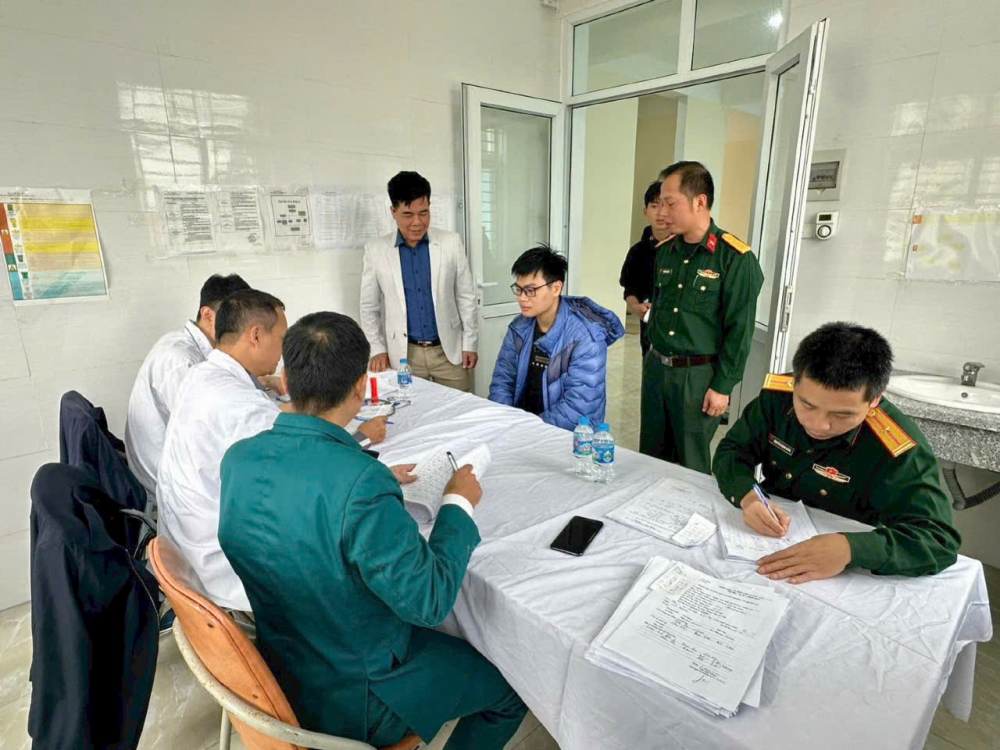 Xã Hồng Vân hoàn thành khám sơ tuyển sức khỏe quân sự