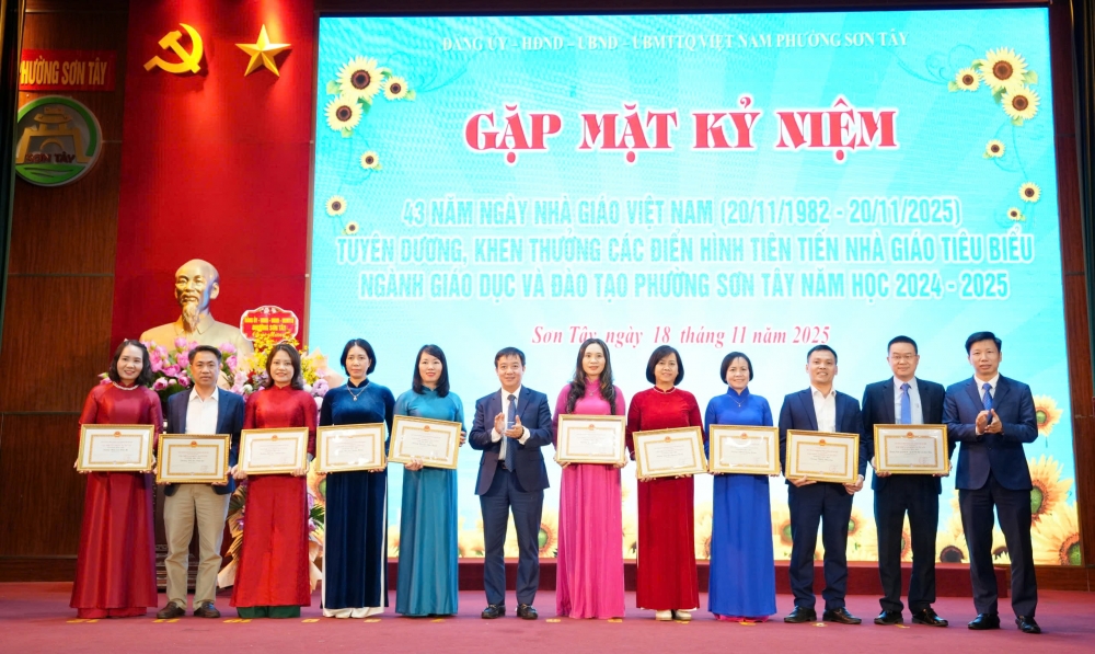 Phường Sơn Tây tri ân sâu sắc các nhà giáo