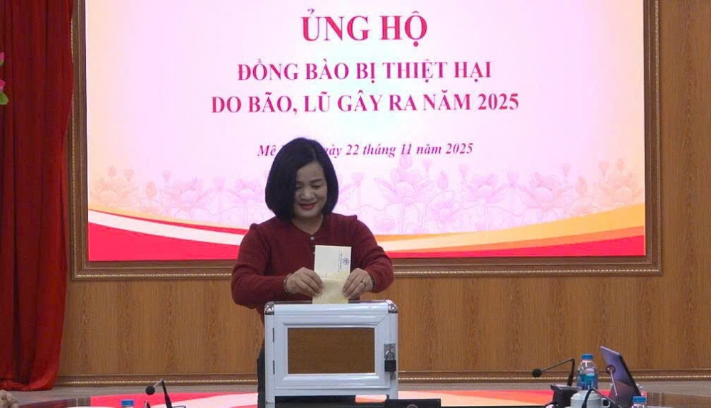 Xã Mê Linh hướng về miền Trung – Tây Nguyên, mong đồng bào sớm vượt qua mưa lũ