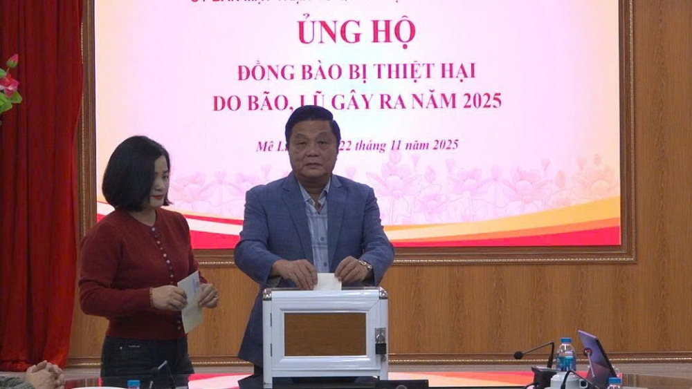 Xã Mê Linh hướng về miền Trung – Tây Nguyên, mong đồng bào sớm vượt qua mưa lũ