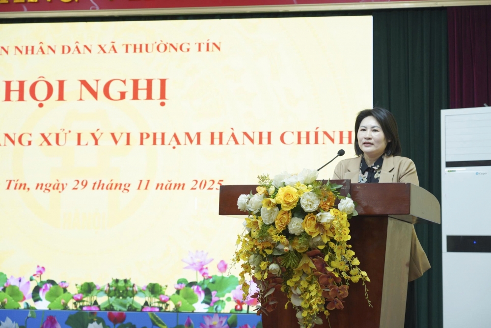 Xã Thường Tín nâng cao kỹ năng xử lý vi phạm hành chính cho cán bộ cơ sở