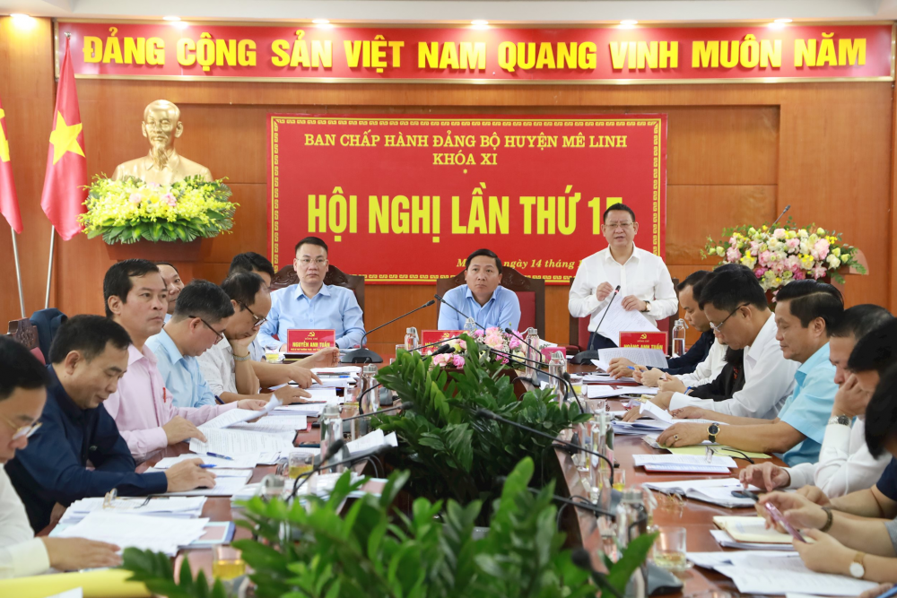  Hội nghị lần thứ 15Ban Chấp hành Đảng bộ huyện Mê Linh khóa XI, nhiệm kỳ 2020-2025