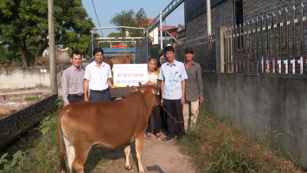 Trao sinh kế thiết thực cho hộ khó khăn ở Phú Xuyên