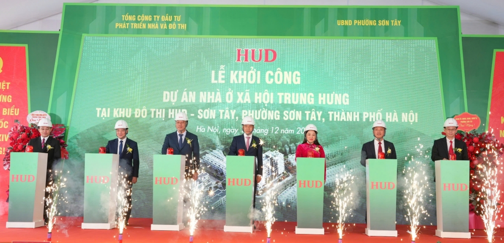 Nghi thức khởi công Nhà ở xã hội Trung Hưng