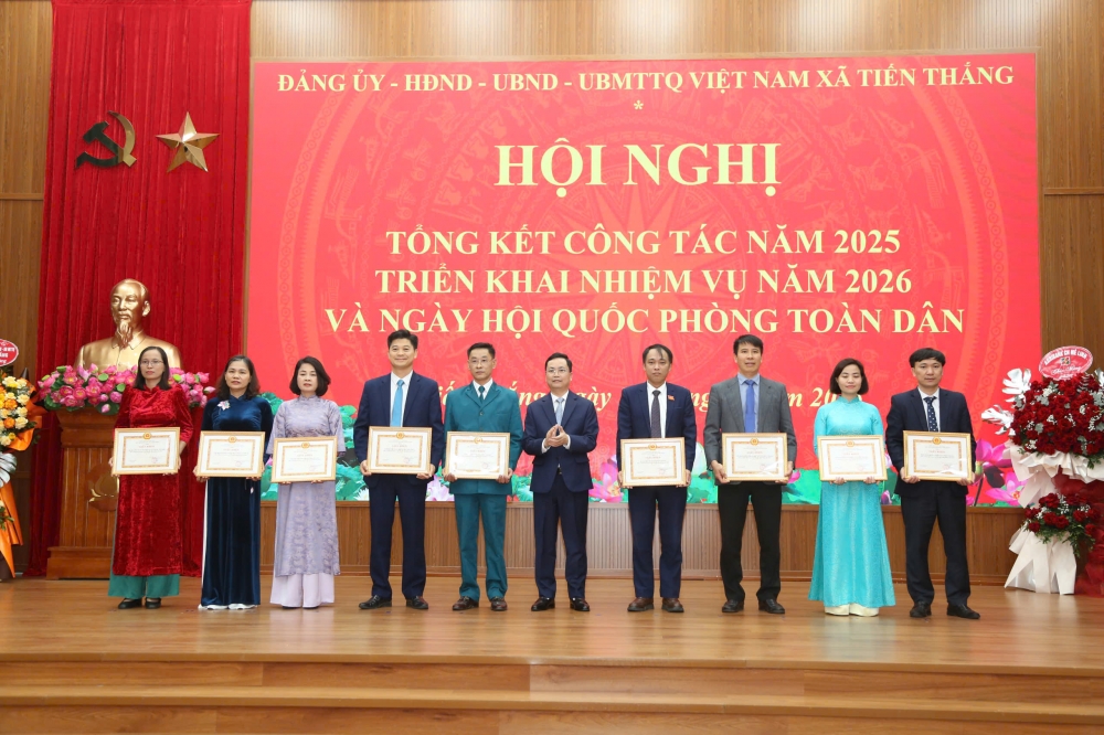 Xã Tiến Thắng tổng kết công tác năm 2025, sẵn sàng thực hiện nhiệm vụ năm 2026