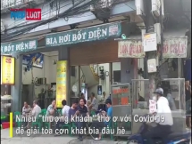 các quán bia vẫn mở