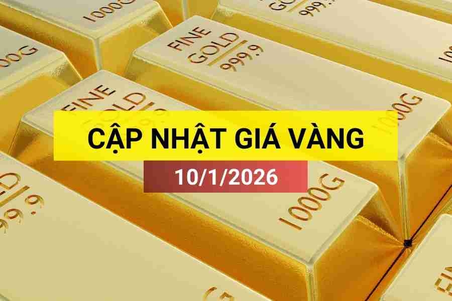 Bản tin giá vàng sáng 10/1/2026