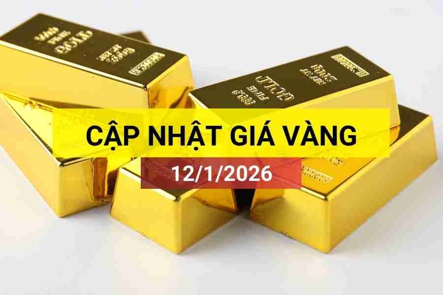 Bản tin giá vàng sáng 12/1/2026