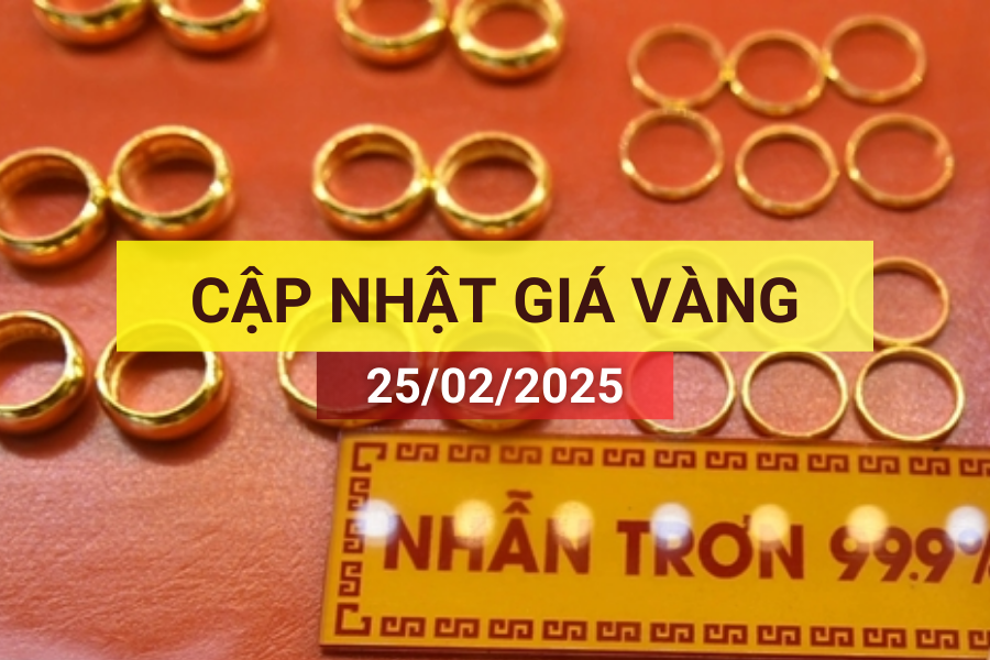 Giá vàng sáng 25/2/2025