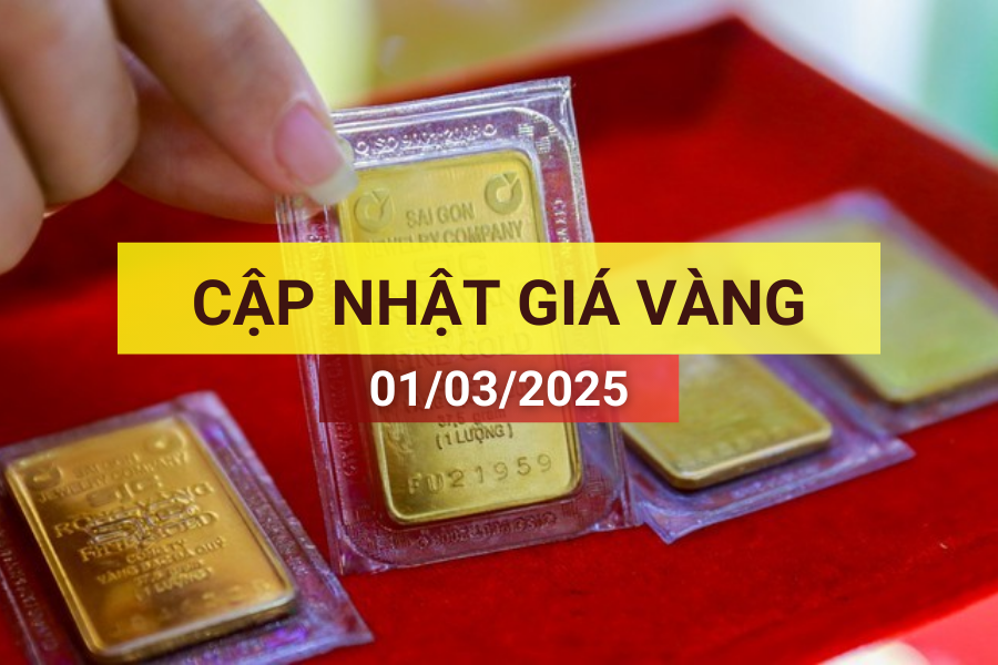 giá vàng 1/3/2025