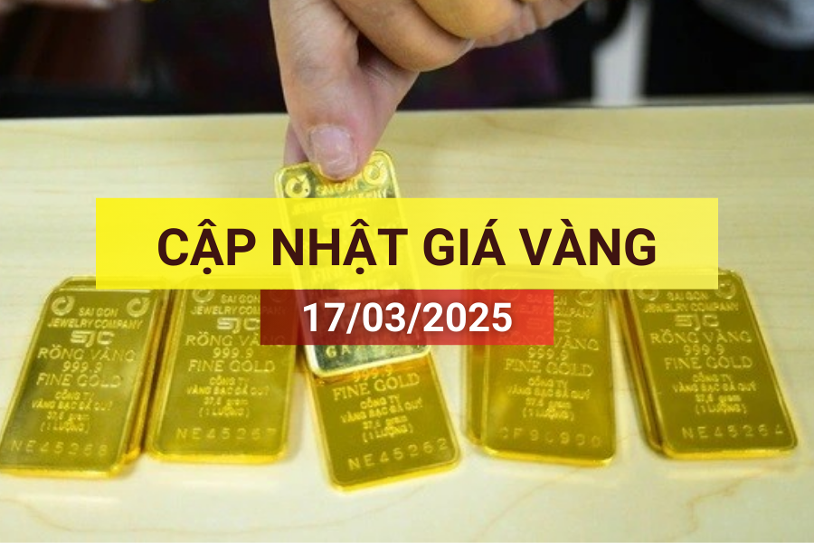 giá vàng 17/3/2025