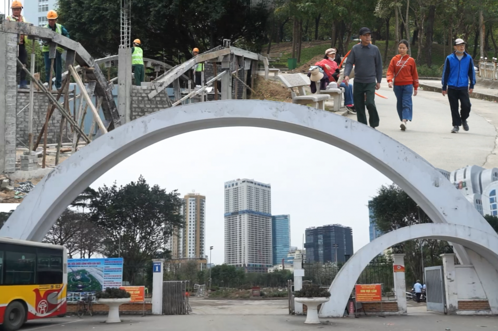 cải tạo công viên cầu giấy