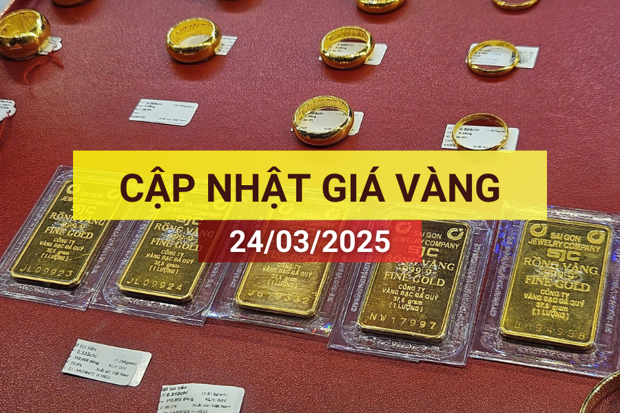 giá vàng 24/3/2025